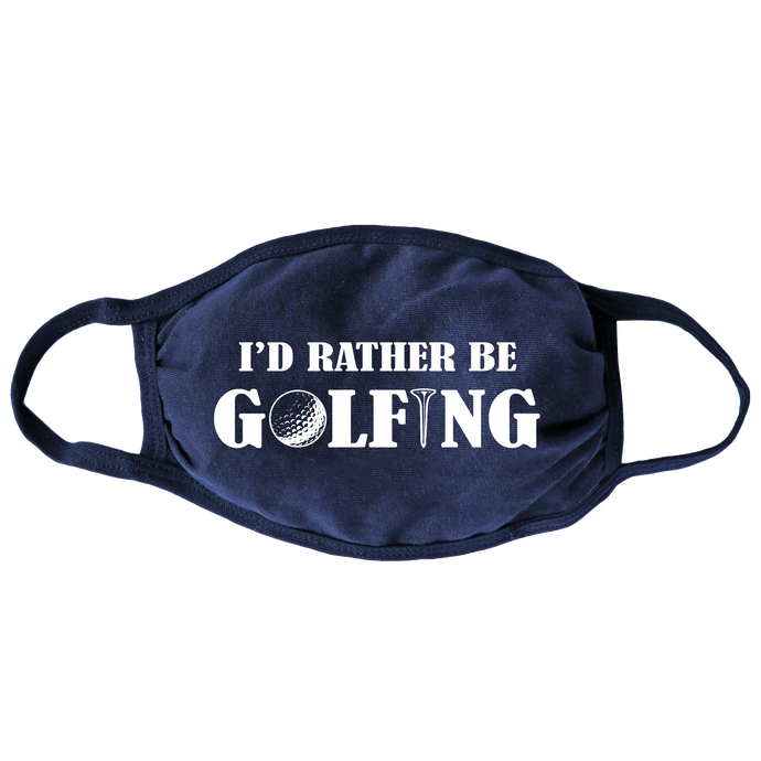 Rather Be Golfing Face Mask (Navy)