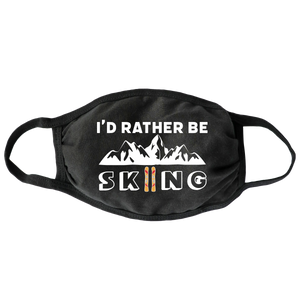 Rather Be Skiing Face Mask