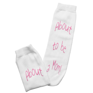 About To Be A Mom Socks (Pink)