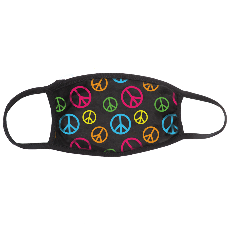 Peace Signs (Color) Face Mask