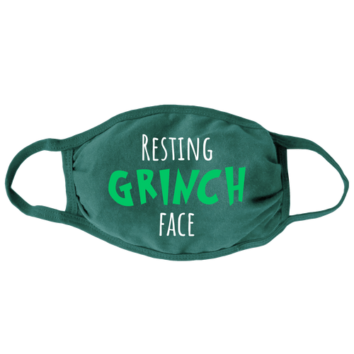 Resting Grinch Face Mask