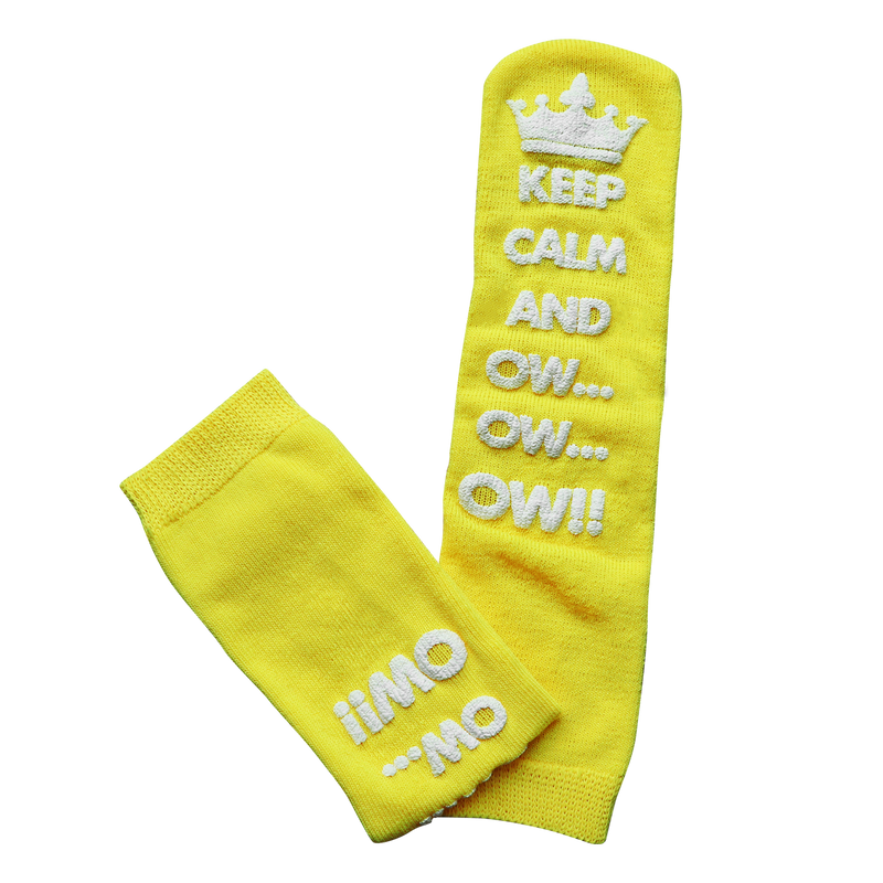 Keep Calm and Ow Socks (Yellow)