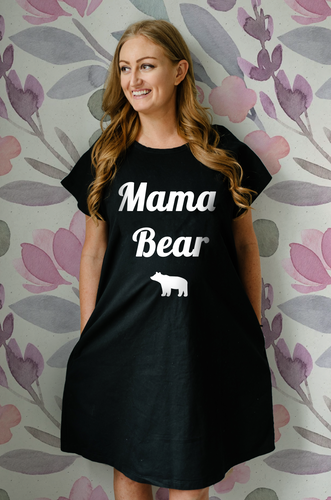 Mama Bear (Black) Maternity