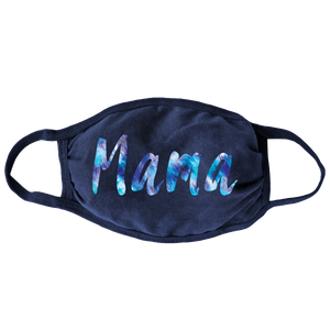 Mama Blue Tie Dye Mask