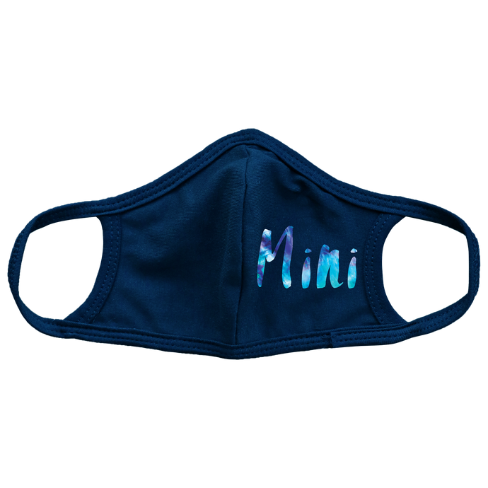 Mini Kids Blue Tie Dye Mask