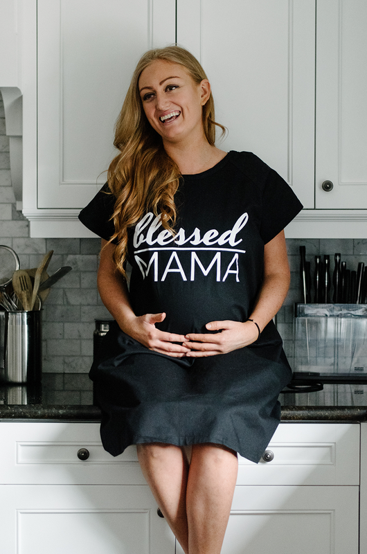 Blessed Mama (Black) Maternity