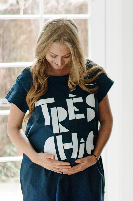Tres Chic (Navy) Maternity