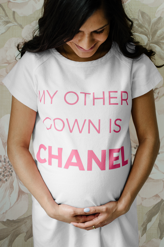 My Other Gown is Chanel (White) Maternity