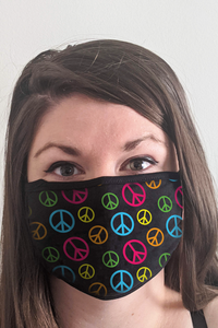 Peace Signs (Color) Face Mask