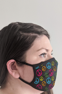 Peace Signs (Color) Face Mask