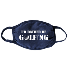 Load image into Gallery viewer, Rather Be Golfing Face Mask (Navy)