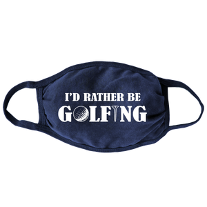 Rather Be Golfing Face Mask (Navy)