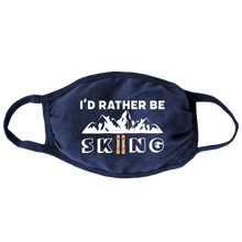Load image into Gallery viewer, Rather Be Skiing (Navy) Face Mask