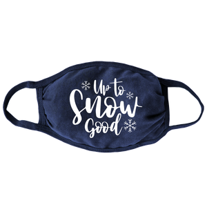 Up To Snow Good (Navy) Face Mask