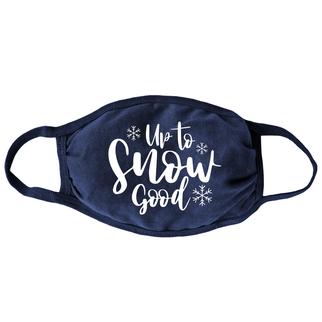 Up To Snow Good (Navy) Face Mask