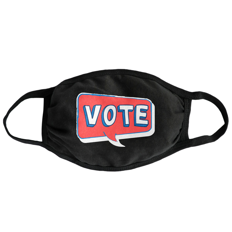 Speech Bubble Vote Face Mask